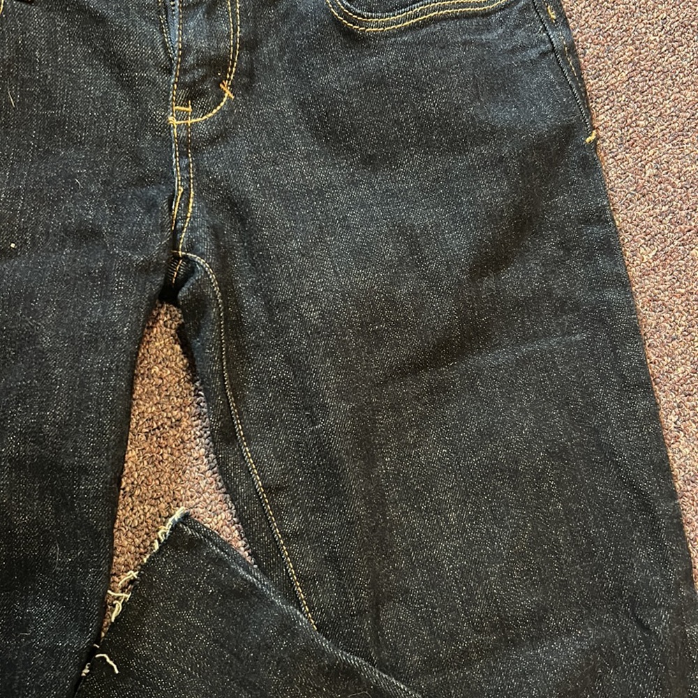 Abercrombie Low Rise Dark Wash Flare Jeans - Picture 3 of 3